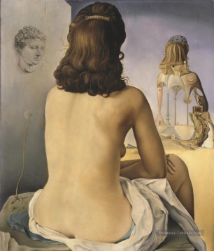 My Wife Nude Contemplating her own Flesh Becoming Stairs Salvador Dali Oil Paintings